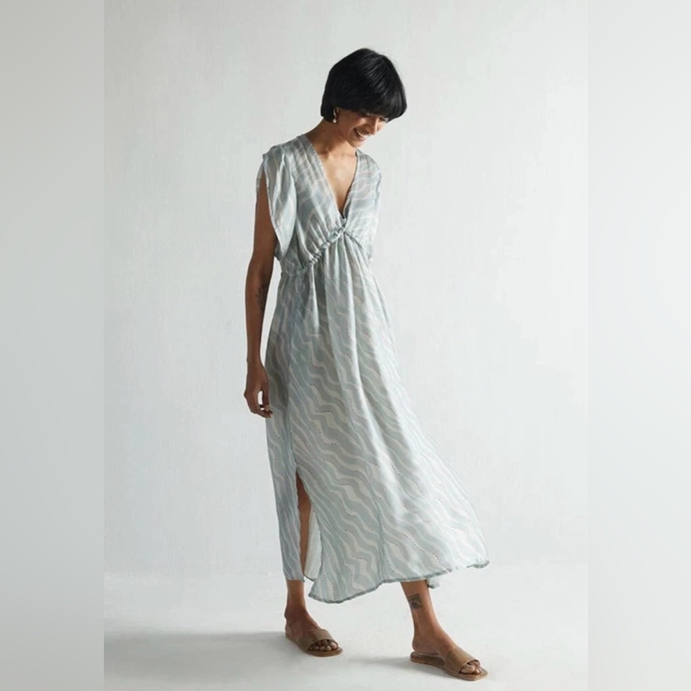 Reistor NWT $185 Bemberg Beach to Bar Dress, XS/S 100% Bemberg - Picture 2 of 16